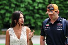 (L to R): Kelly Piquet (BRA) with her boyfriend Max Verstappen (NLD) Red Bull Racing. Formula 1 World Championship, Rd 17,
