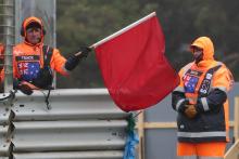 Red flag, Moto2 race, Australian MotoGP, 22 October